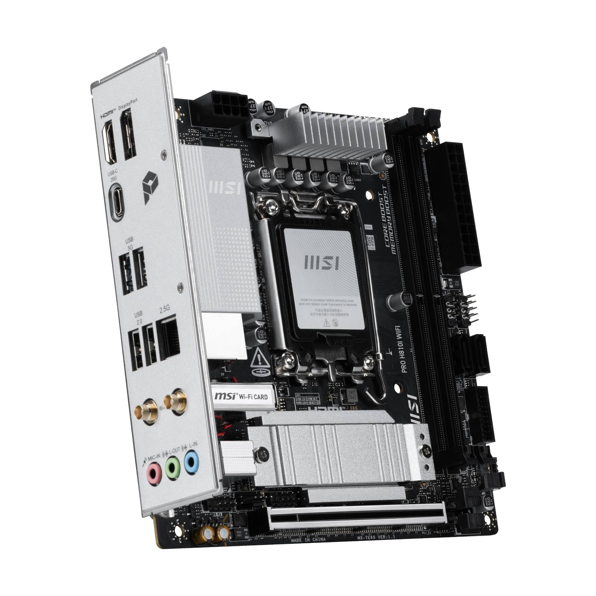 Amazon | MSI PRO H810I WIFI Mini-ITXマザーボード MB6916 | MSI