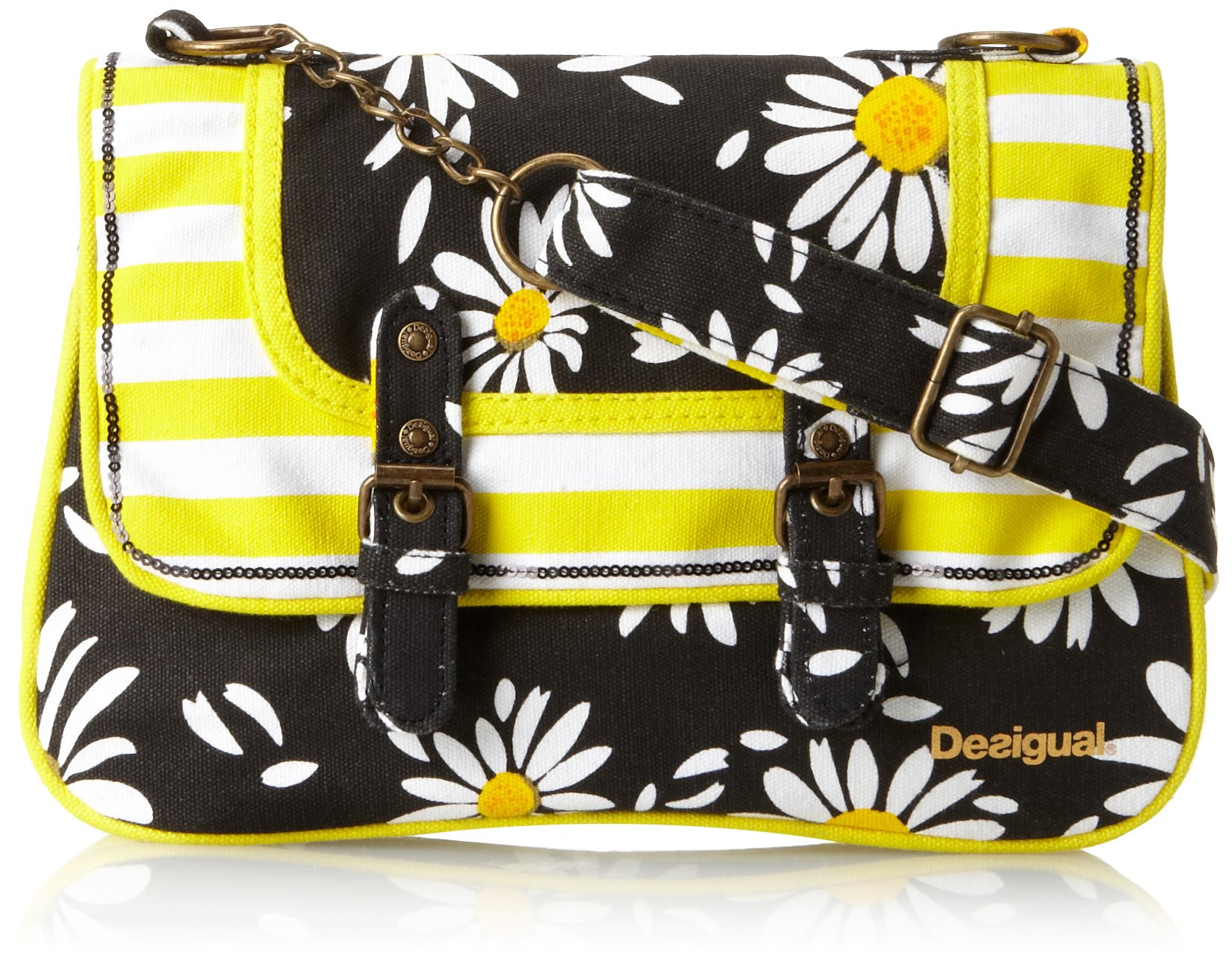 DesigualBig Girls' Mixed Print Messenger Bag