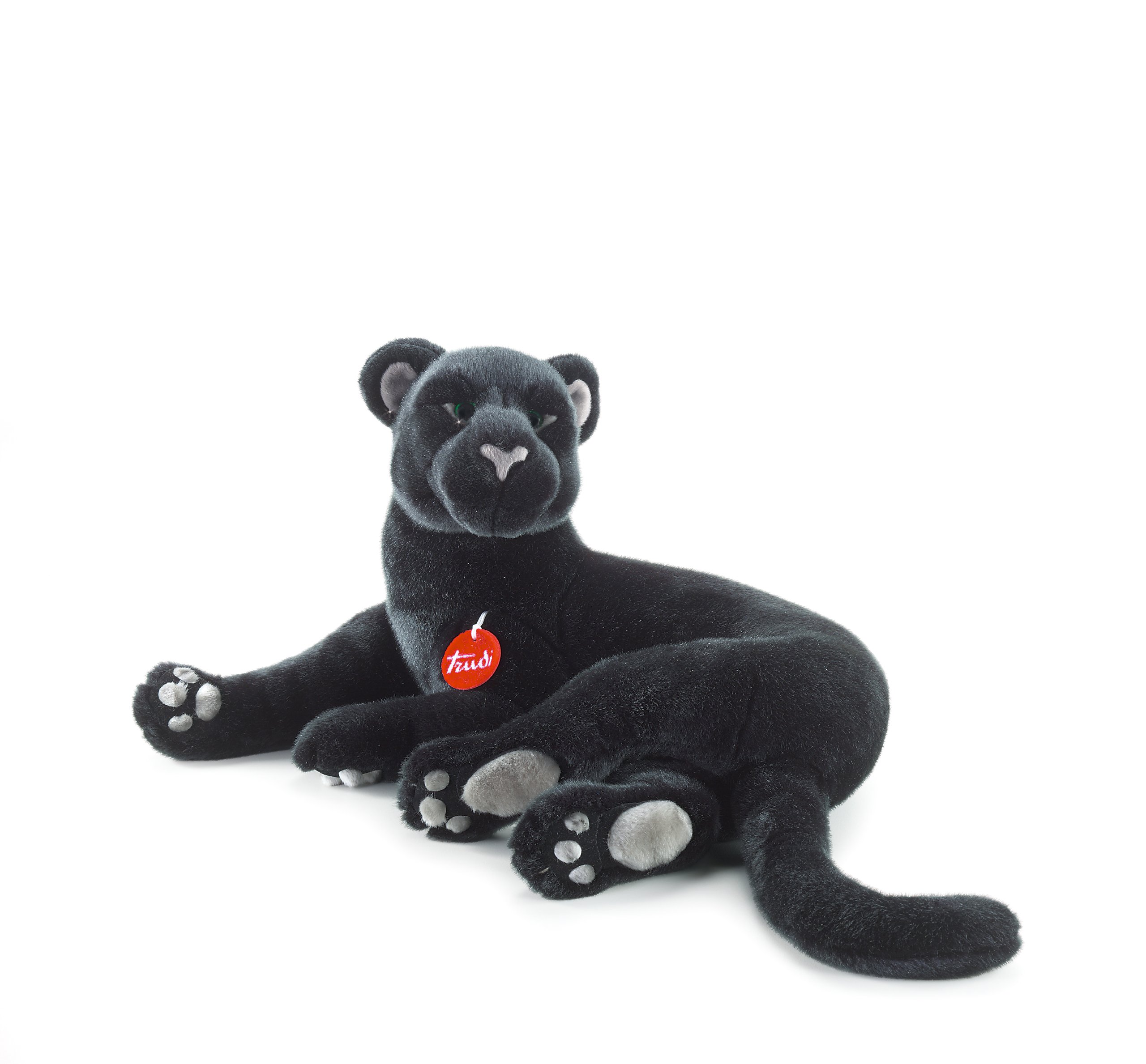 Trudi Pantera Iris Pantera Mascotte Peluche, Regalo di Natale e Compleanno. | 38x23x34cm Taglia L | Animali Esotici Tropicali | Modello 27563