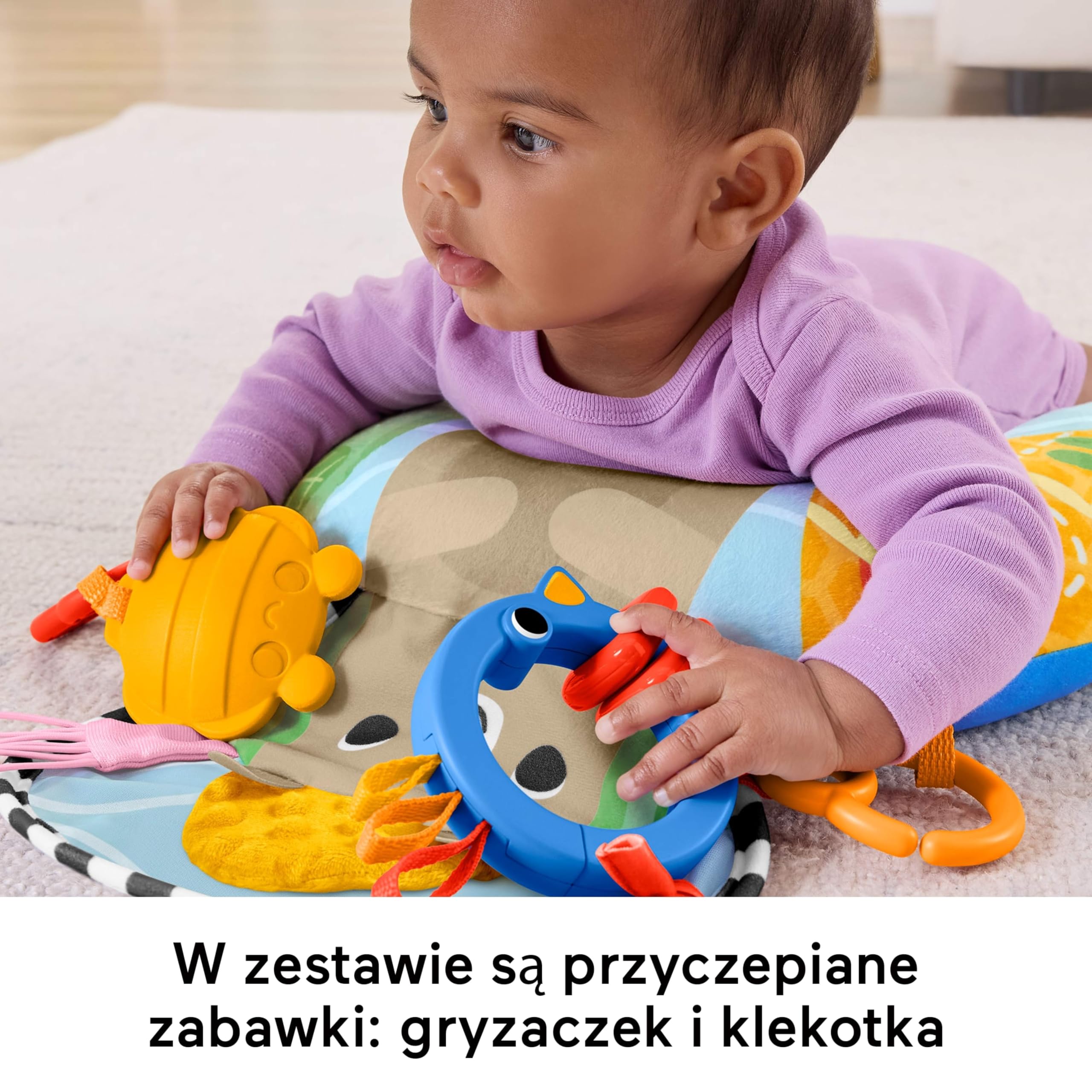 Fisher-Price Sensory Adventures Klin do zabawy na brzuszku