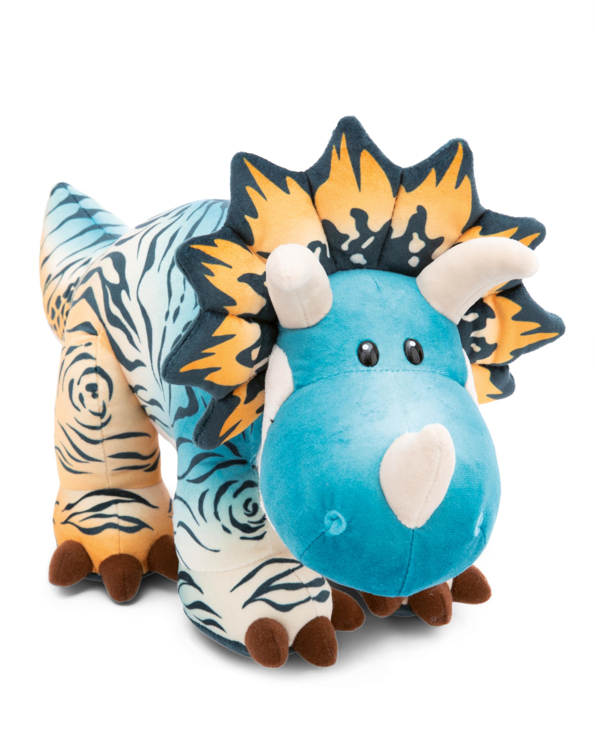 NICI cuddly toy dino Cerastupsy 40cm - fluffy dino cuddly toy to cuddle and love, dino soft toy made from recycled materials - 49468