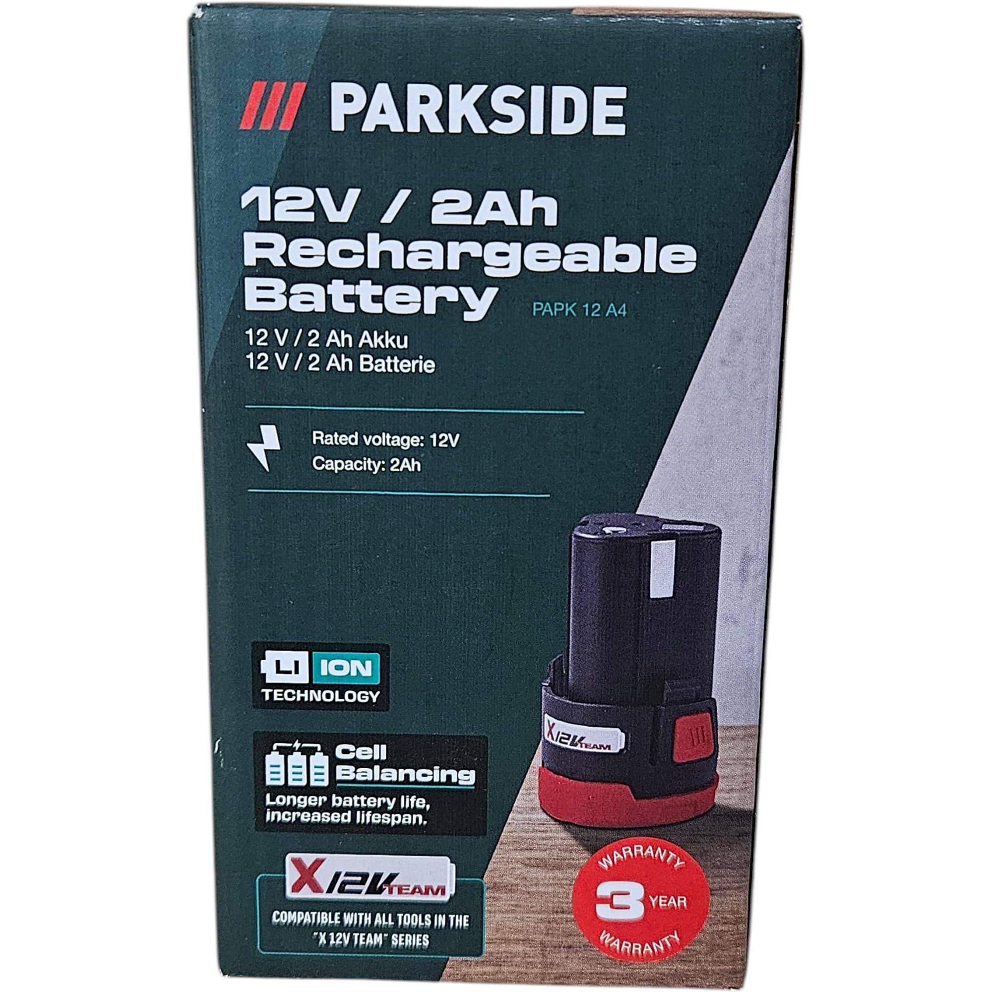 Batteria extra da 2 Ah per attrezzi della famiglia X 12 V