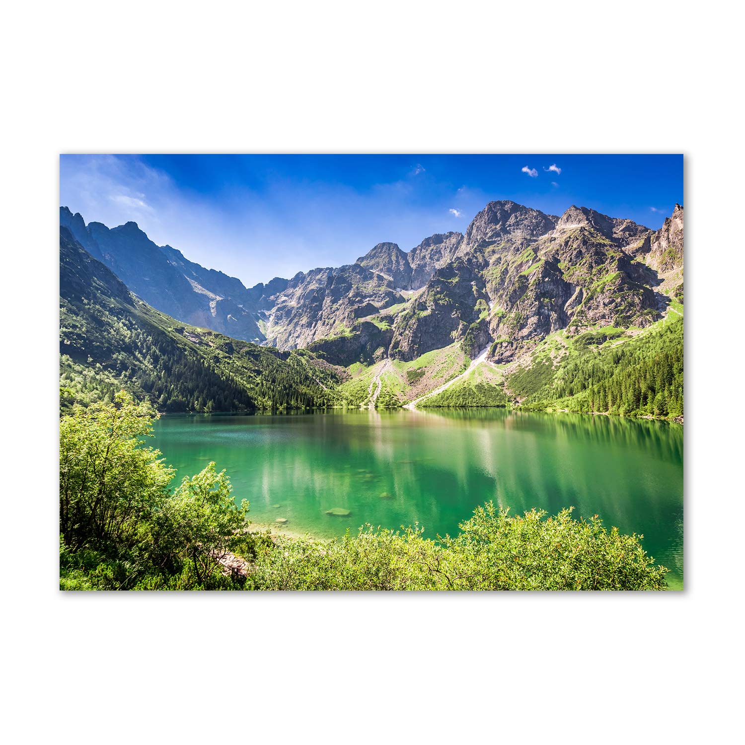 Acrylic glass picture Ojo Del Mar de Los Tatras résistant