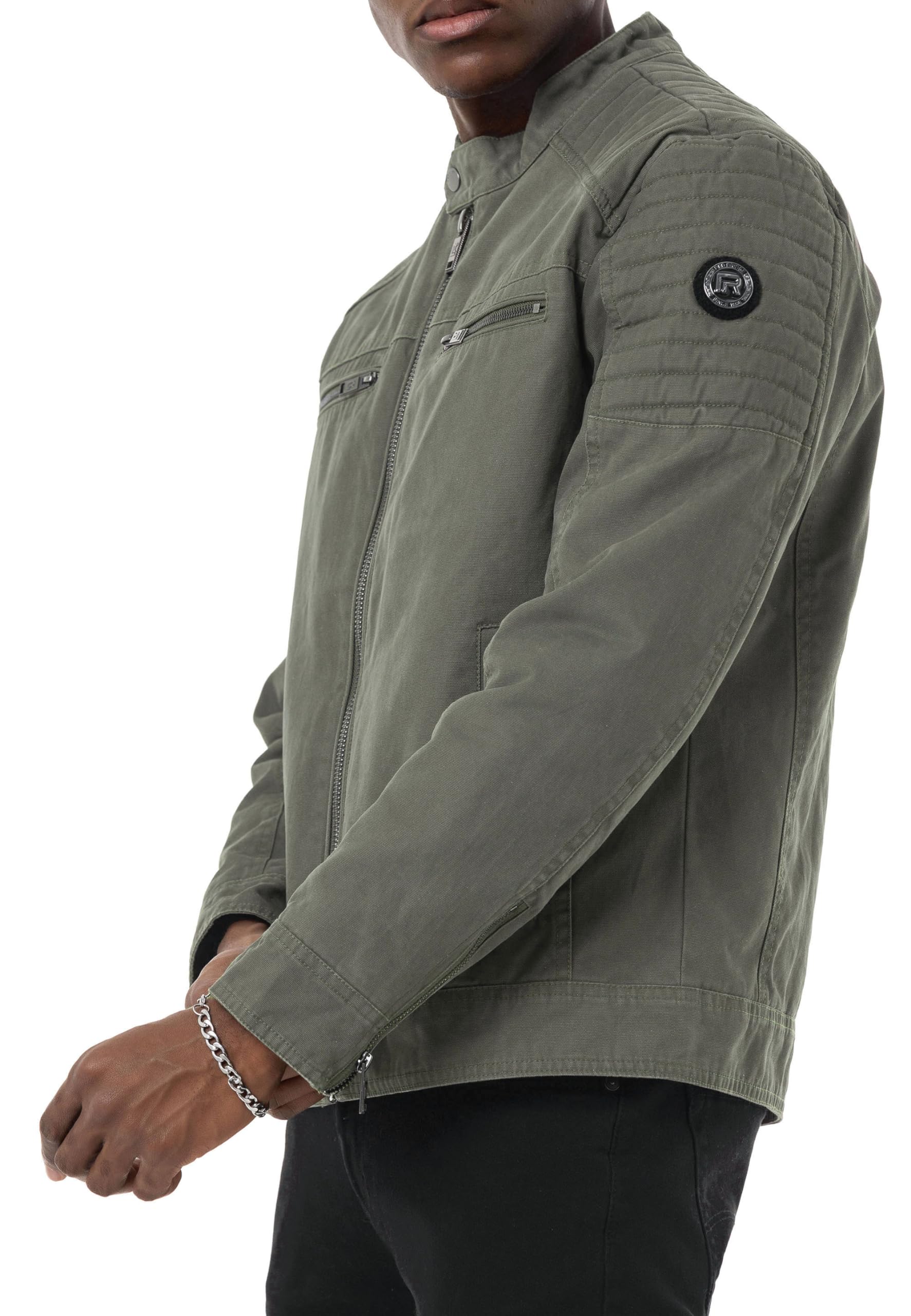 Redbridge Premium Jacke im Bikerstil Casual mit Frontreißverschluss