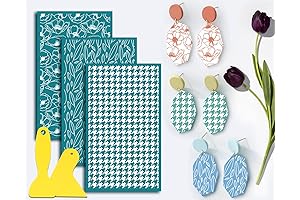 BABORUI Silk Screen Stencils Enrich Your Polymer Clay Craft