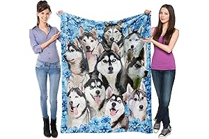 LEGO Husky Siberian Dog Fleece Blanket