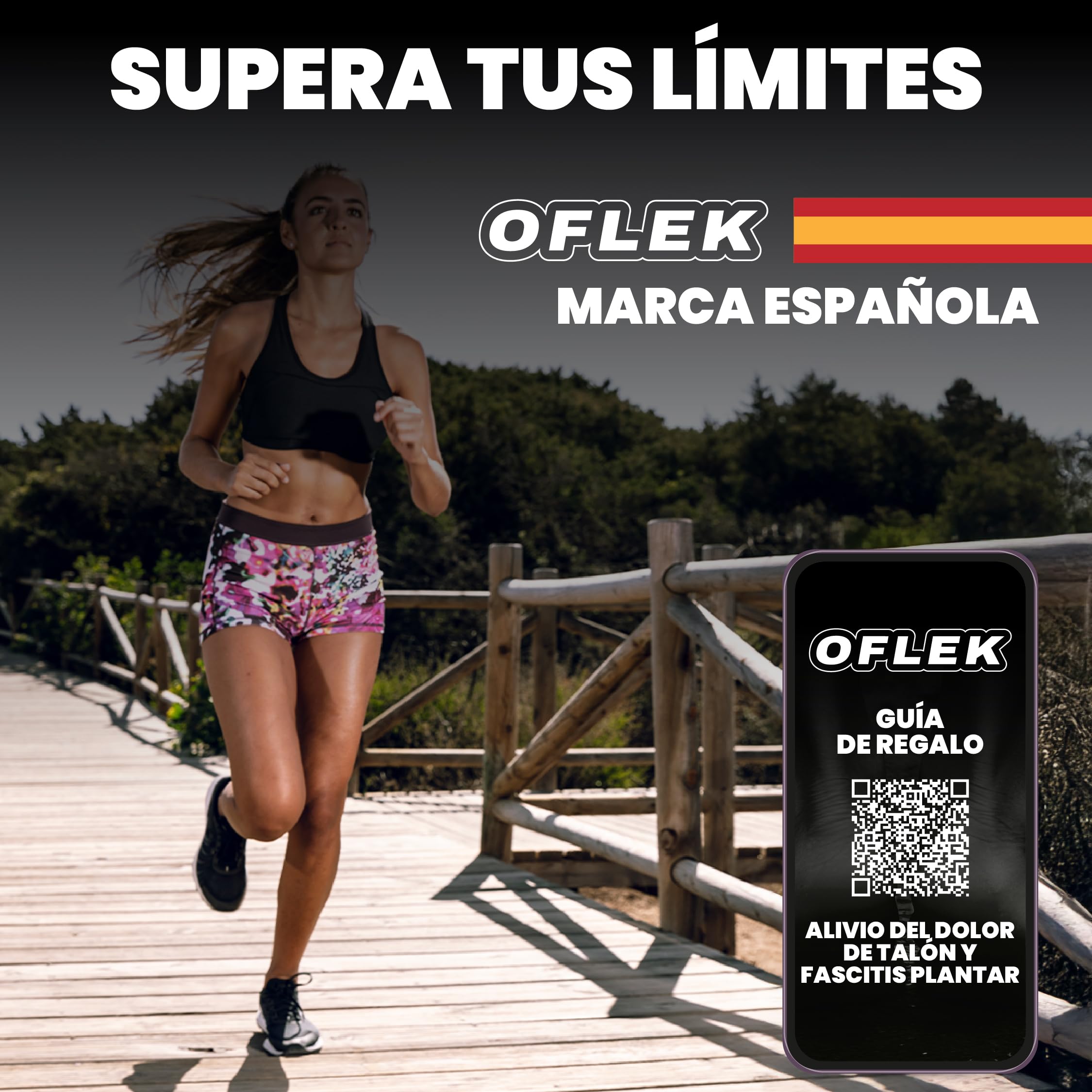 SUPER PACK PREMIUM Fascitis Plantar OFLEK® | 4 Taloneras + Talonera Silicona + Almohadilla Trasera + Protector Tacones + eBook Anti-Dolor + Soporte Antideslizante | Unisex | Alivio Dolor Pie