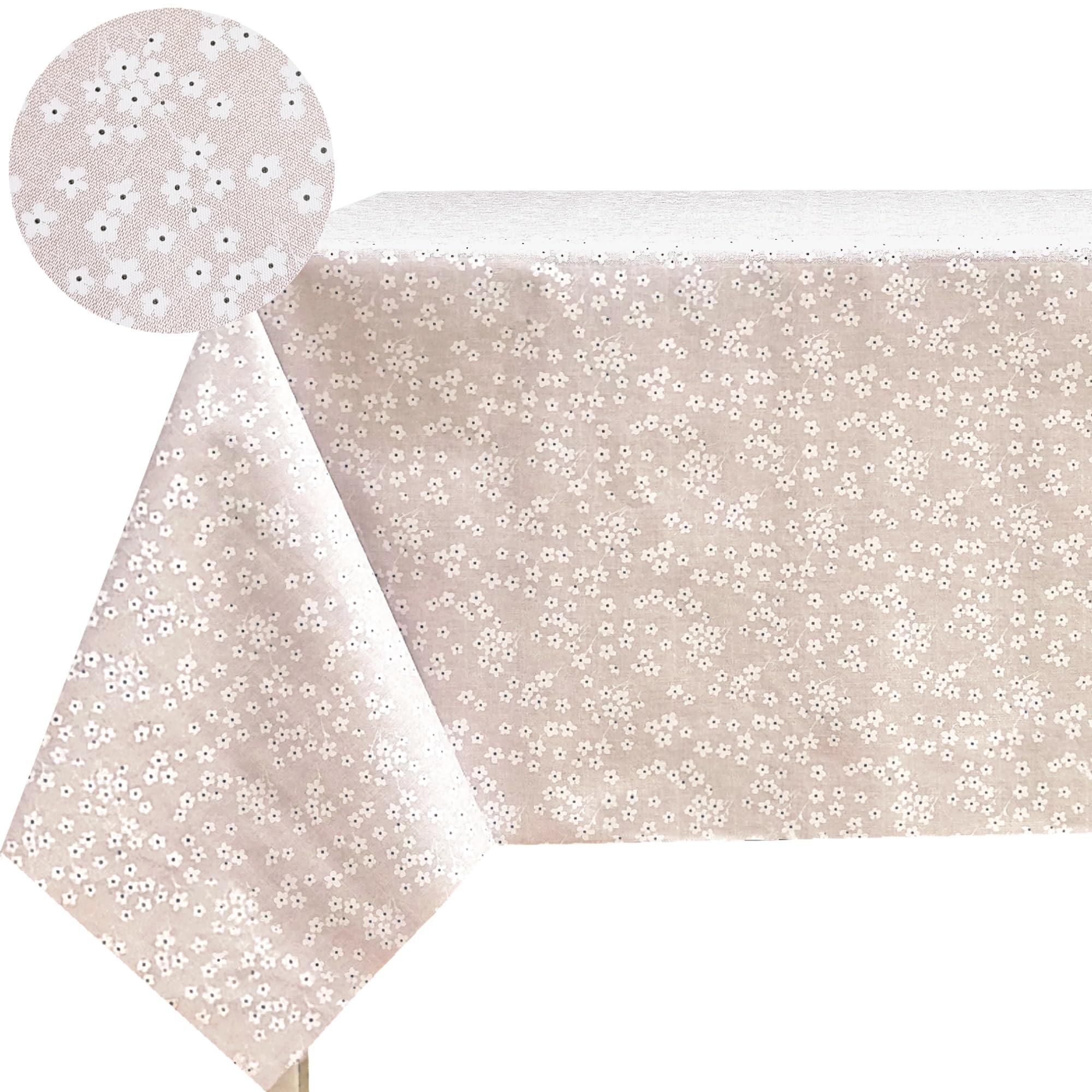 BESCH Mantel PVC Rectangular Impermeable Lavable y Fácil de Limpiar Certificado Oeko-Tex® Standard 100 - Mantel Hule Antimanchas para Mesas Tamaño 100x140cm — view 25