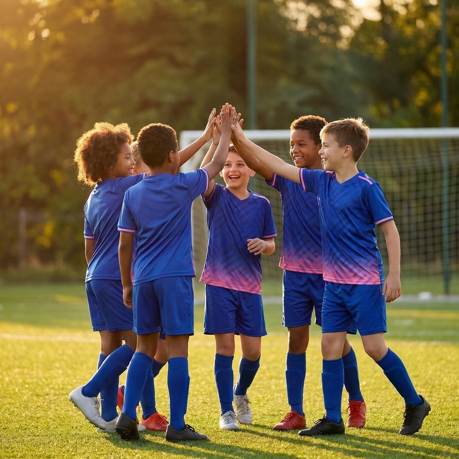 Maglia da calcio per bambini, set sportivo, per bambini, set da calcio e maglietta