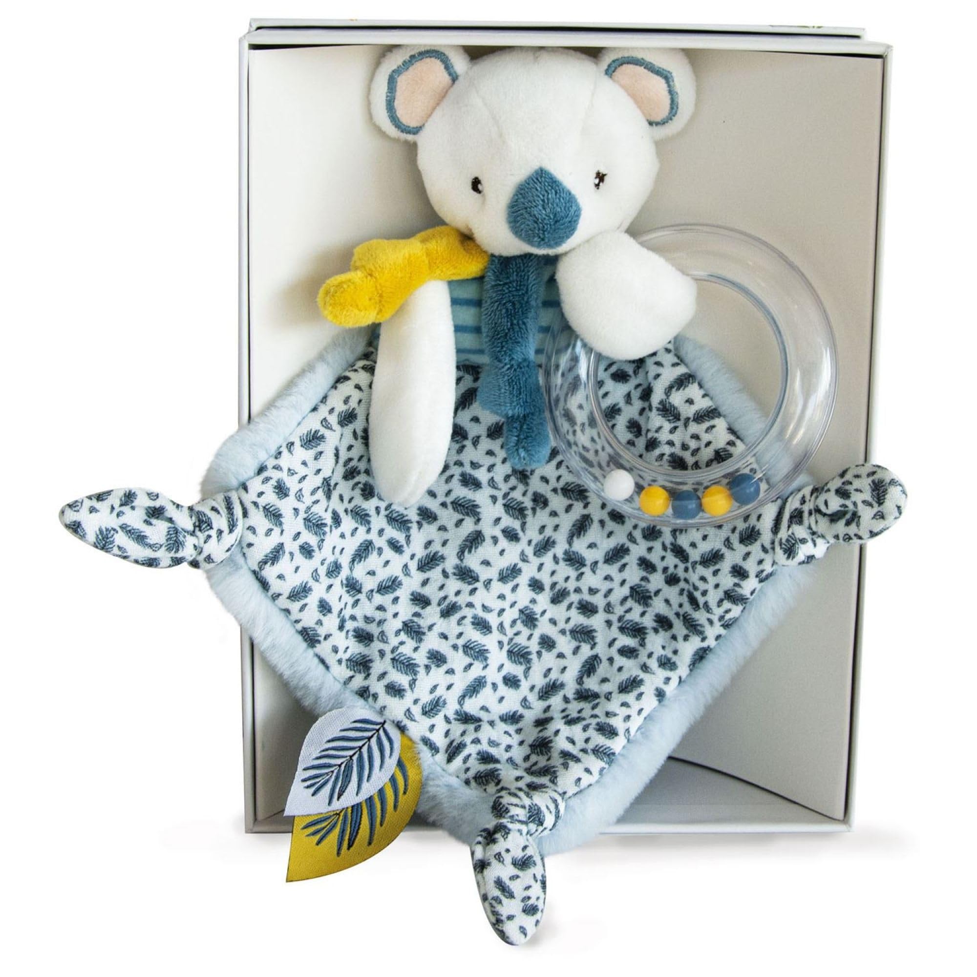 Doudou et Compagnie - Rattle Soft Toy - Yoca The Koala - Educational Toy - Gift Box - 22 cm - Gift Idea for Birth Girl and Boy - Guaranteed Soft Toy Lost - DC3666