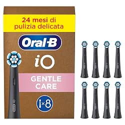 Offerta Oral-B Testine di Ricambio iO Gentle Care, Nere, 8 Ricambi in sconto oggi