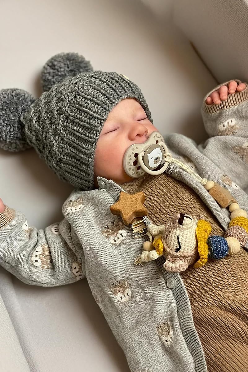 BABESIDE Reborn Baby Dolls Boy, 17 Inch Realistic Doll with Accessories | Soft Full Vinyl Body, Sleeping Poseable Newborn Baby Doll, Dress Up, Nursery Decor, Lifelike Baby Doll Gift for Kids Age 3+