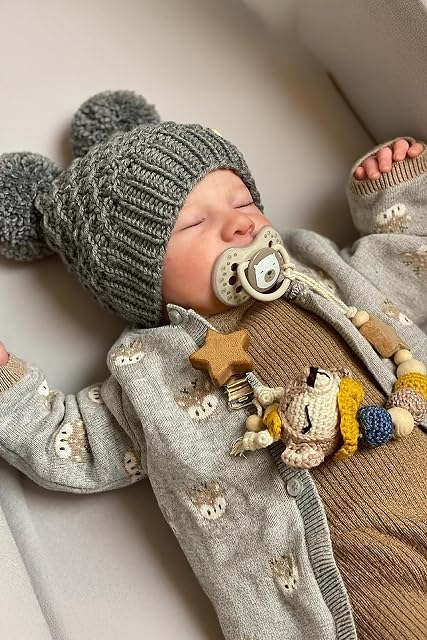 BABESIDE Réellement renaître les petites poupées garçon Noah, 20 Poupées pour bébé réalistes, Poupée pour bébé avec accessoires de jouets, en tissu de vinyle souple 3+
