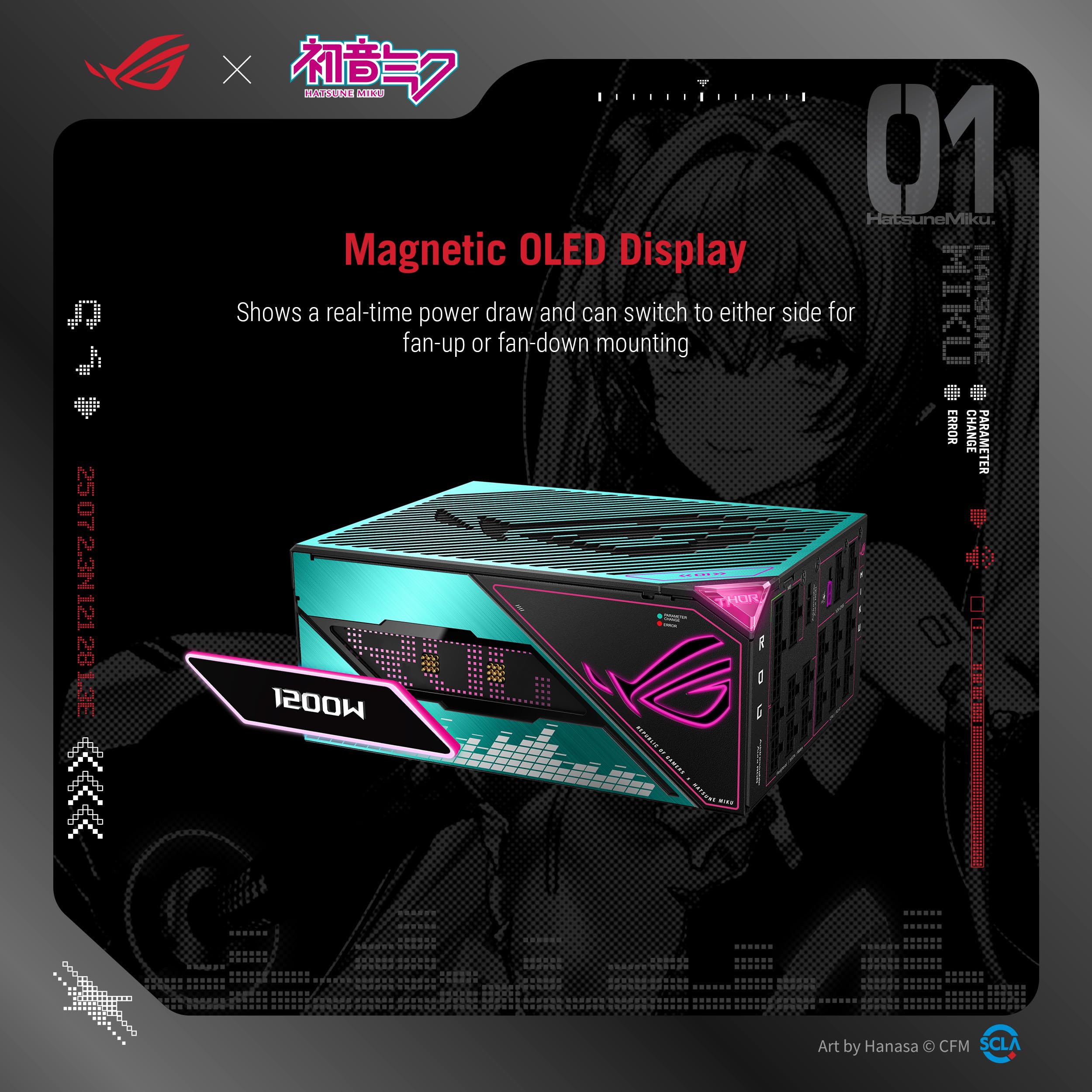 ASUS ROG Thor 1200W Platinum III 初音ミク 新品 Amazon | ASUS ROG Thor 1200W Platinum III 初音ミク エディション(80