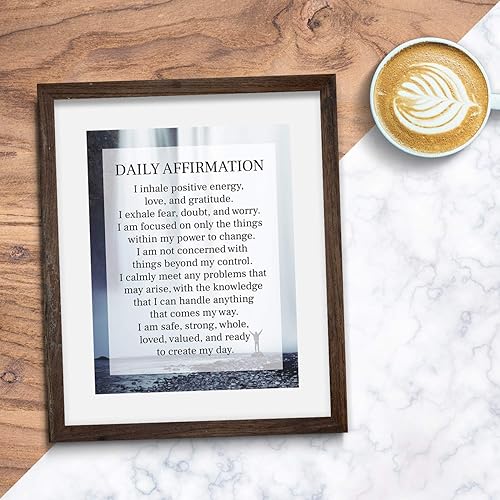 Miniatura 4 de Daily Affirmation Inspirational Print  8x10 UNFRAMED Motivational Wall Art  Ideal for Home or Office Décor  Great Modern Typographic Gift for