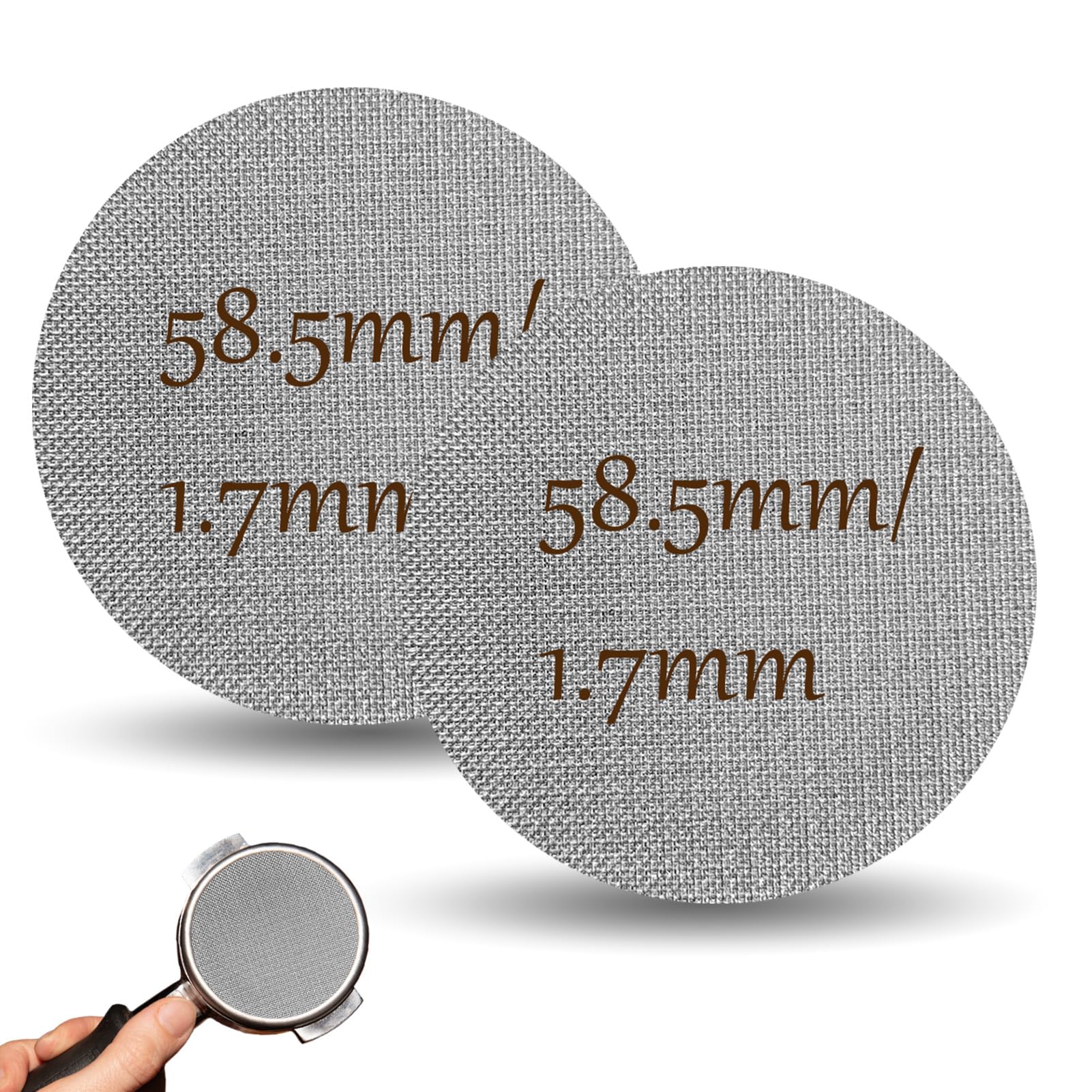 Espresso Puck Screen 58,5 mm, Gesinterde Koffiefilter Voor