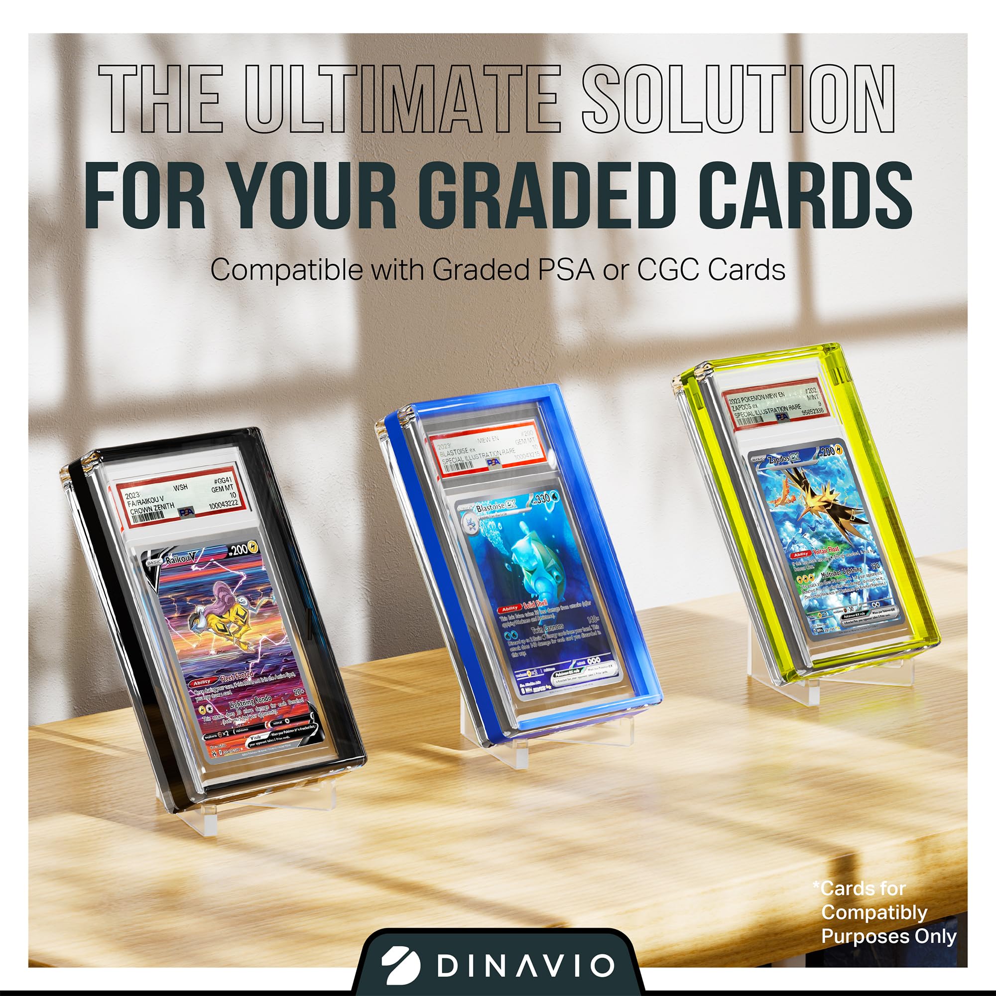 Amazon.co.jp: Dinavio Crafthouse PSAグレードカードディスプレイ