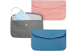 Face Mask Storage | Holder for Disposable & Reusable Face Masks Set of 3