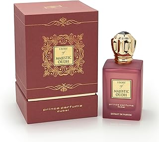 Prince Parfums Dubai - Majestic Oudh Extrait de Parfum - Unisex Luxury Fragrance - 3.4 oz - Long-Lasting Signature Scent - Sophisticated, Rich Oudh with Amber, Vanilla, and Musk