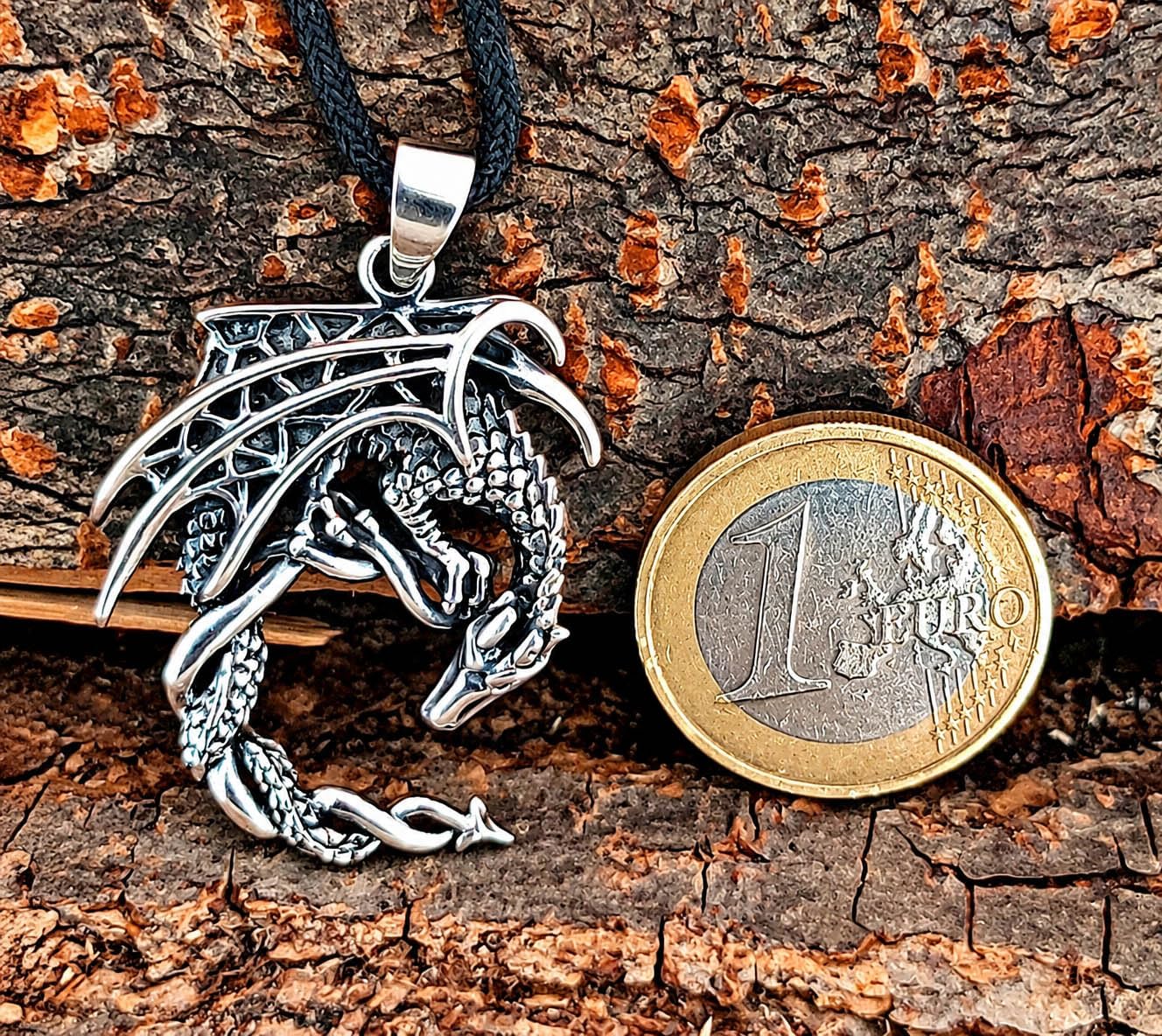 Kiss of Leather Drachen Anhänger aus 925 Sterling Silber Nr. 288