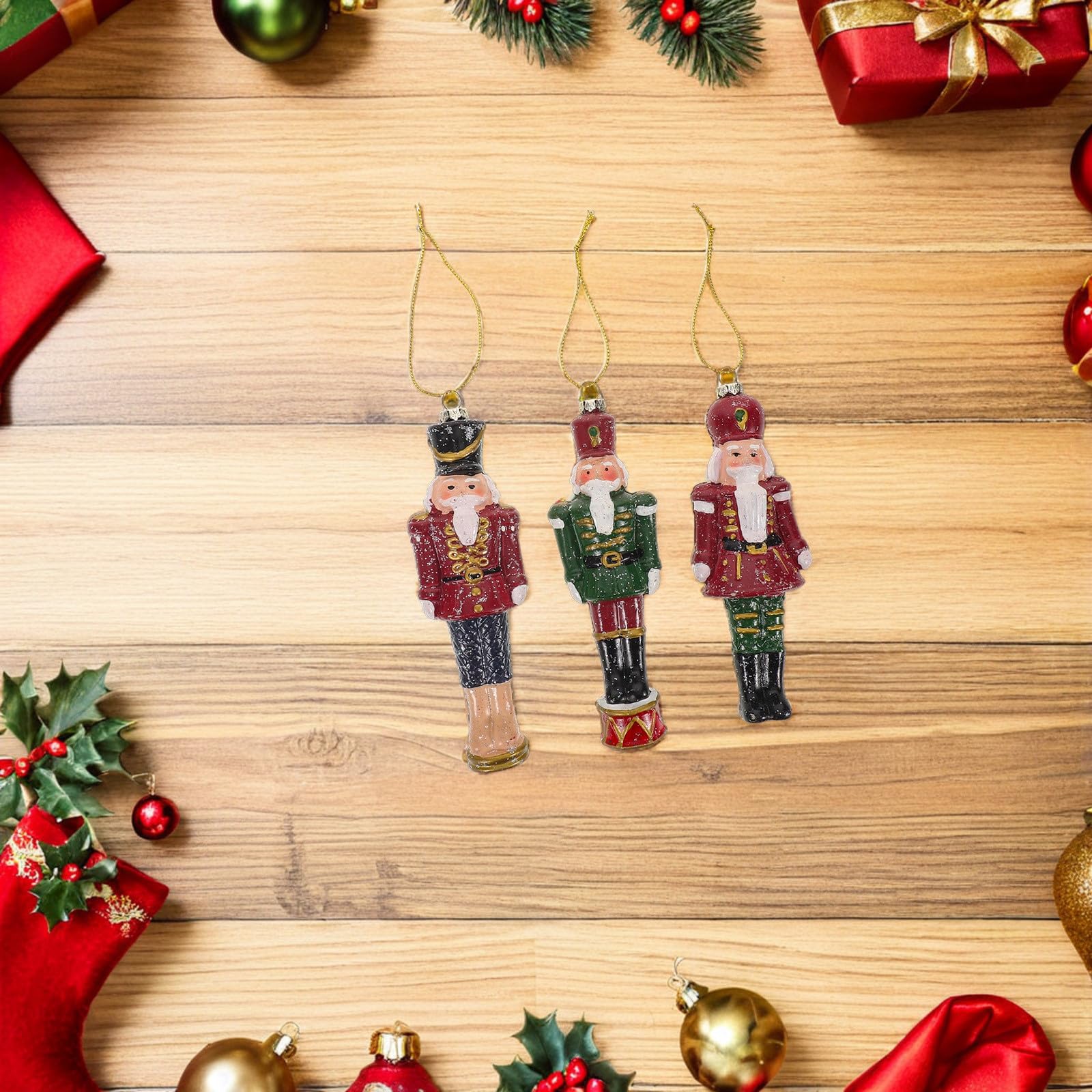 FRCOLOR 15 Piezas Cascanueces Colgante de Plástico para Árbol de Navidad,