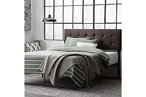 Edenbrook Hawthorne Faux Leather Full/Full XL Adjustable Height Headboard