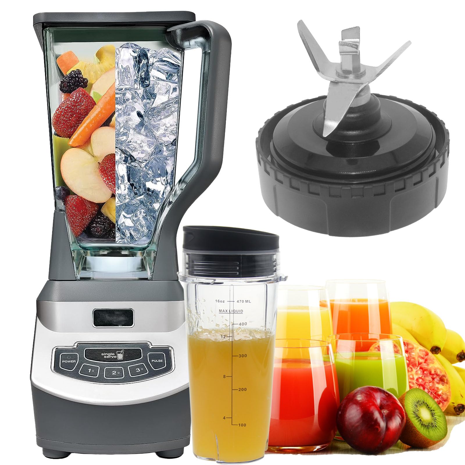 Amazon.com: Ninja Blender Replacement Blade, 6 Fins Ninja Blender 