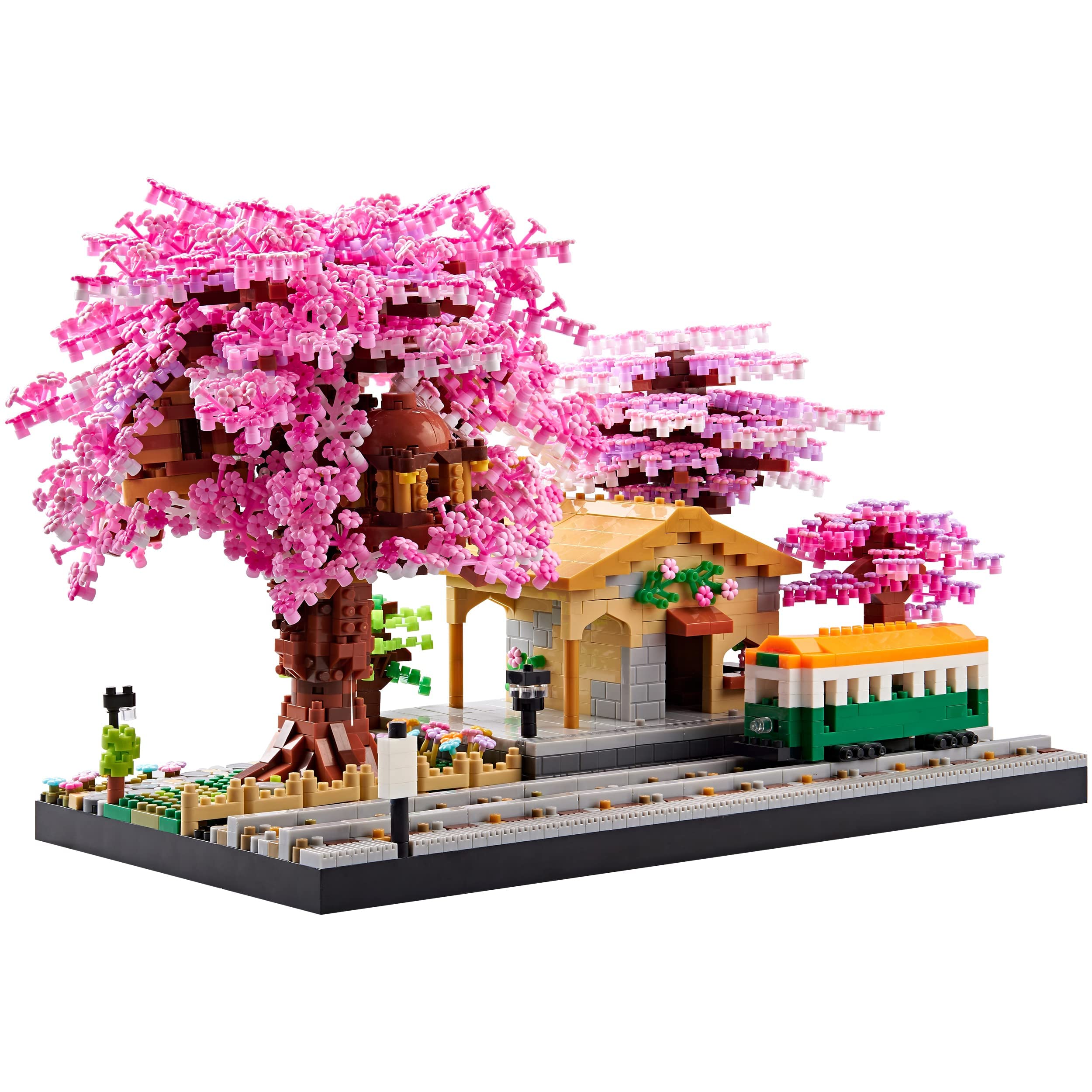 Amazon.com: Japanese Cherry Blossom Tree Building Set Mini Micro