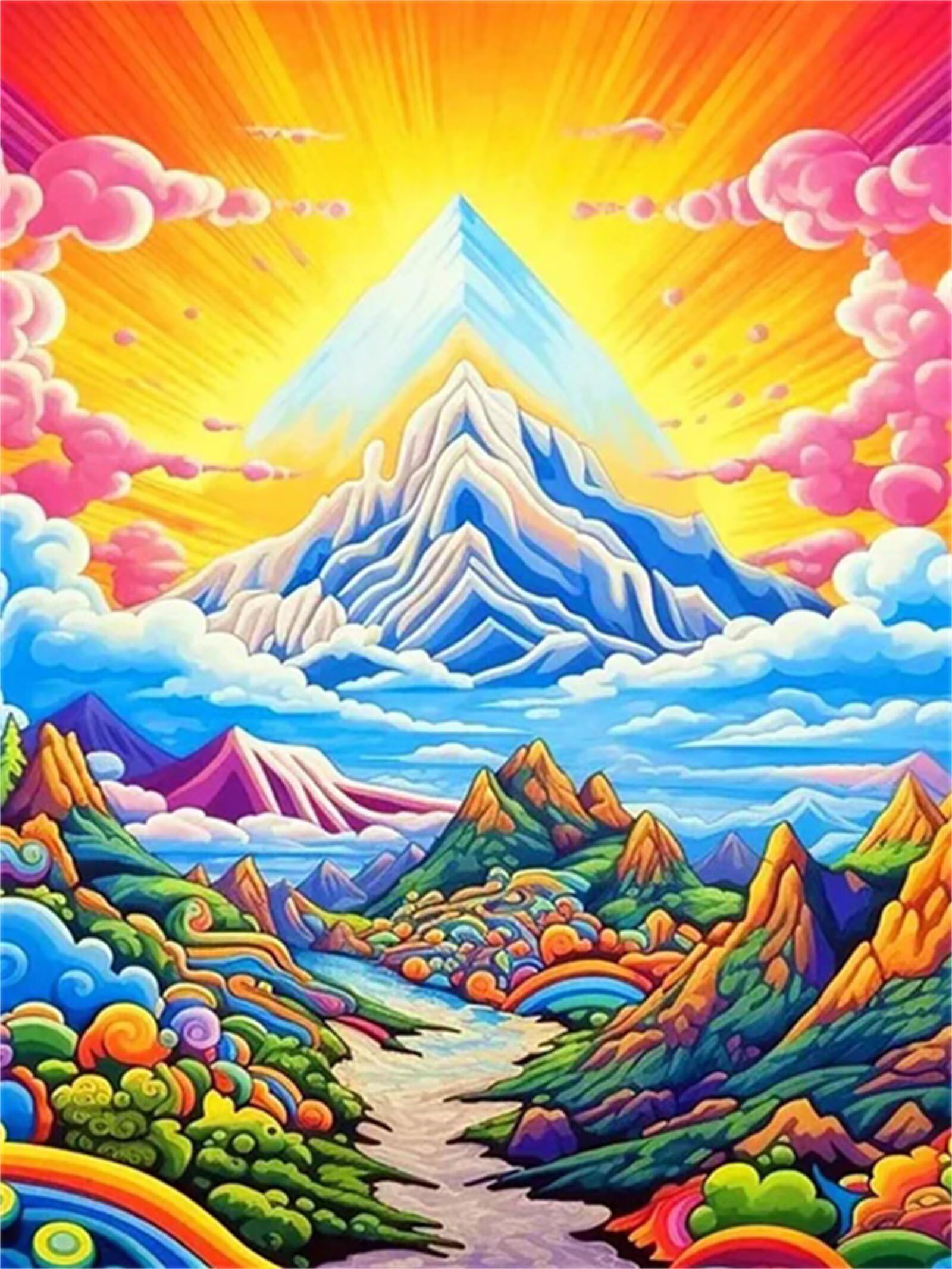 Puzzle z motywem górskiego krajobrazu dla dorosłych 1000, trudne puzzle, puzzle edukacyjne, 1000 elementów dla dorosłych, gry rodzinne dla dzieci i dorosłych, 75 x 50 cm