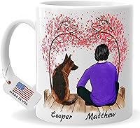 Personalized Dog Dad Mug for Men - Custom 11oz Coffee Cup Gift for Dog Lovers, Father's Day, Birthdays, 4GiftSake