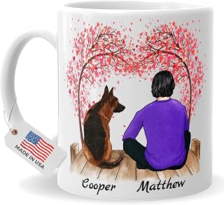 Personalized Dog Dad Mug for Men - Custom 11oz Coffee Cup Gift for Dog Lovers, Father's Day, Birthdays, 4GiftSake