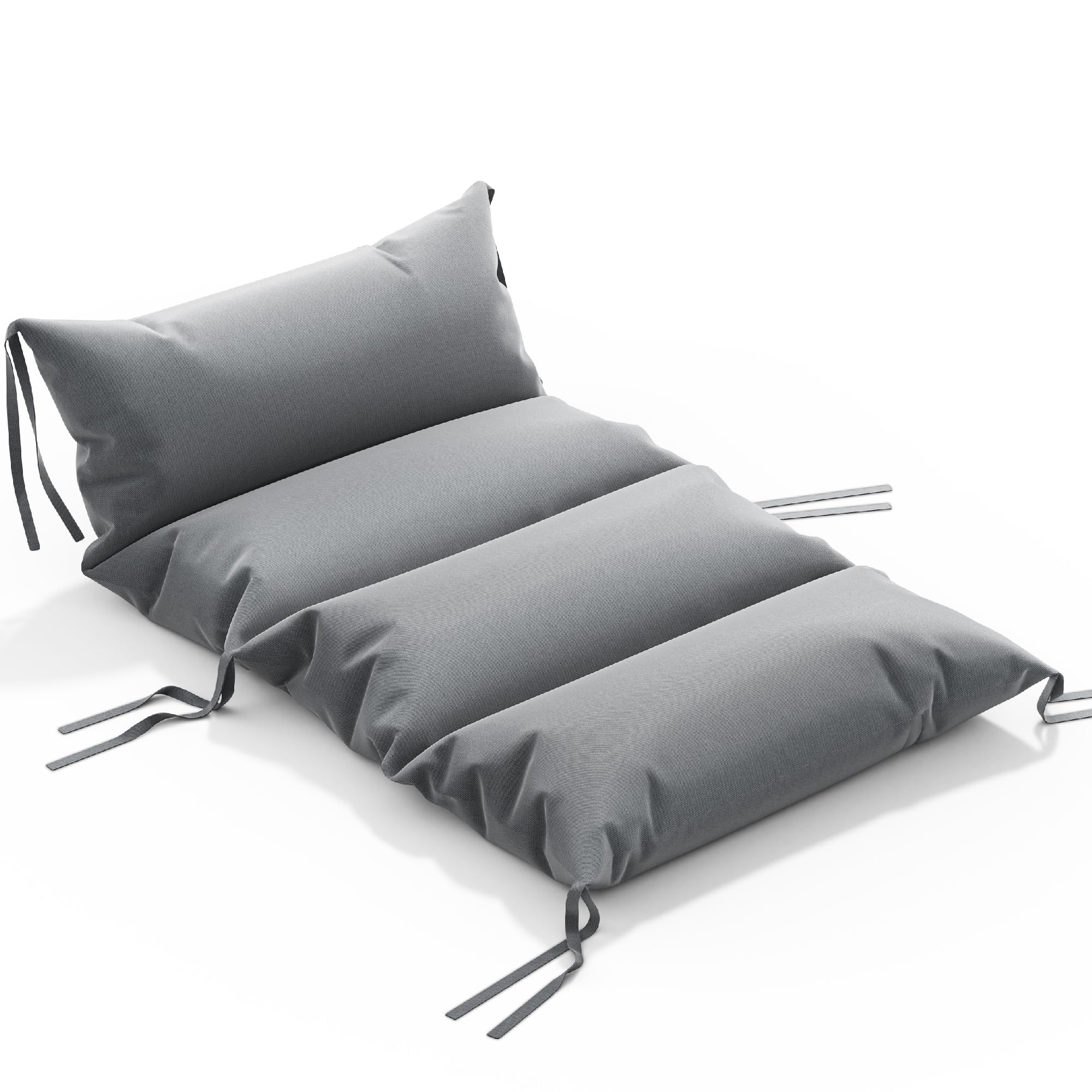 COSYLAND Cojín para Arco de Escalada para Niños 95 x 48 x 13 cm Cojín Balancín Infantil Extra Grueso y Suave Colchoneta Lavable con 6 Cintas para Leer Jugar y Descansar