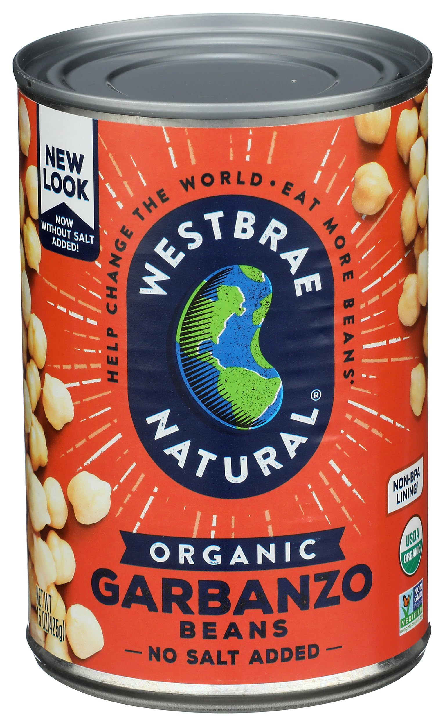 Beans Garbanzo Organic, 15 Ounce
