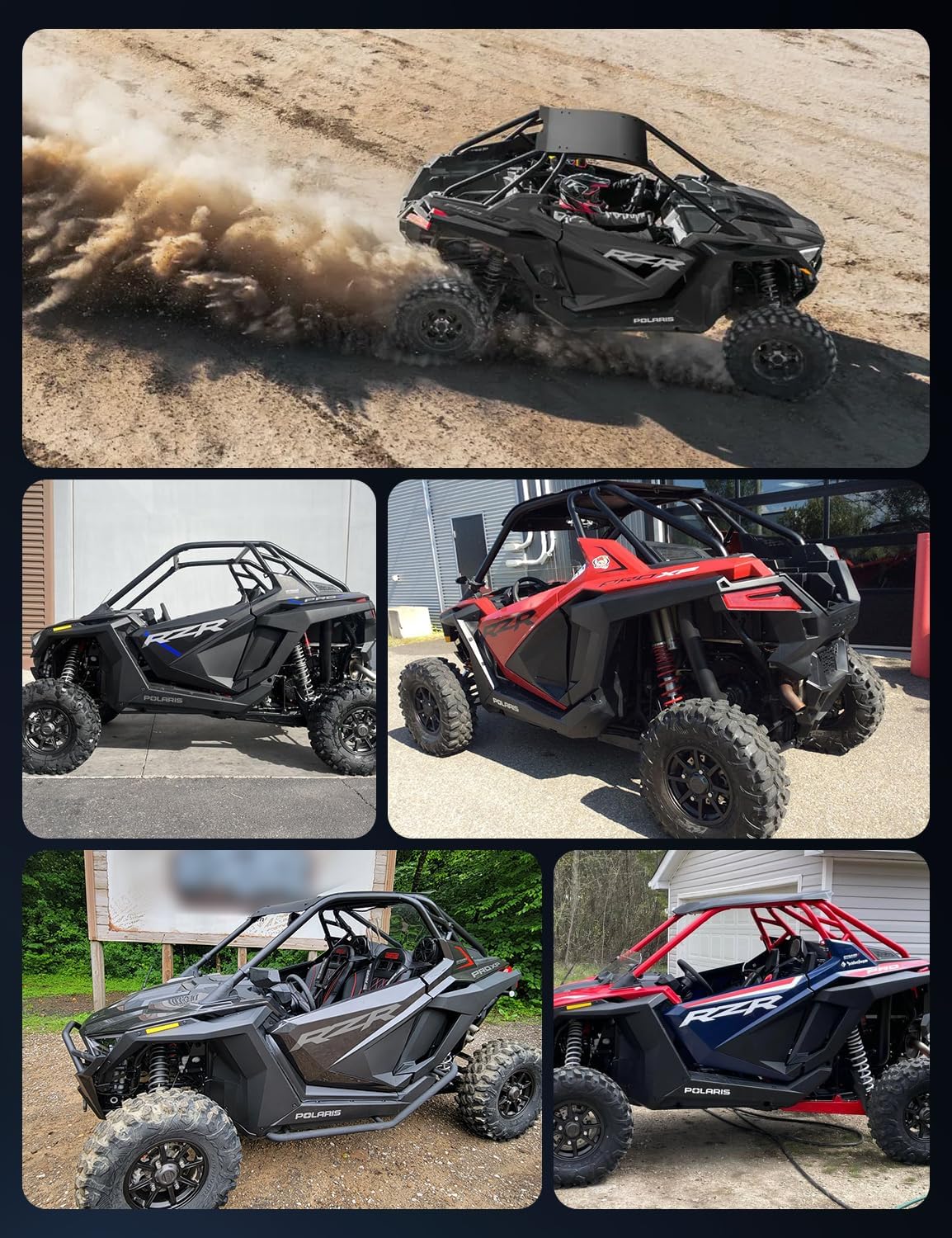 Chelhead RZR XP Lower Door, Door Closeoffs Insert Panel Compatible with 2020-2024 RZR PRO XP/RZR PRO R/Turbo R, Easy to Install 2 Seater Replacement #2883765