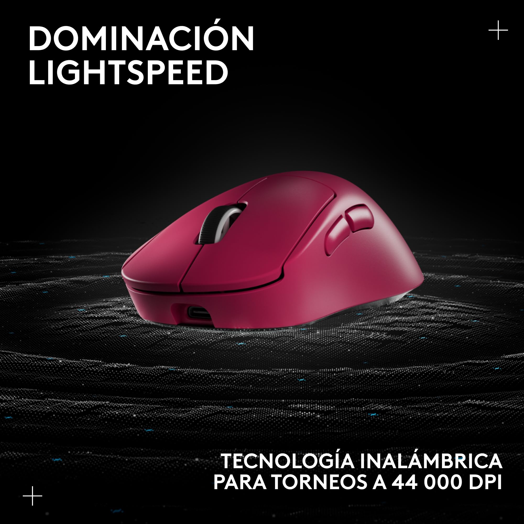Logitech G Pro X Superlight 2 Dex Wireless Gaming Mouse | 60g pro-grade right-handed mouse, 5 buttons, USB-C, 44k DPI, up to 8 kHz polling, PC/Mac - Rosa