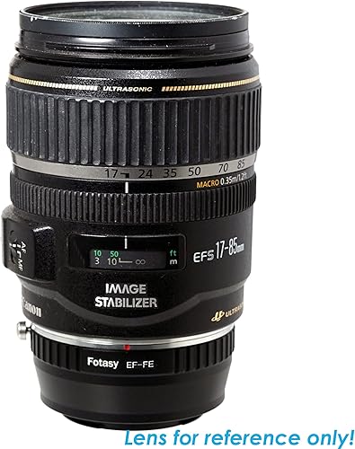 Miniatura 2 de Fotasy Cañón manual EF adaptador de lente a montura E, montaje EFS E, adaptador EF a montaje E, compatible con Sony sin espejo a7 a7r a7s a7 II III