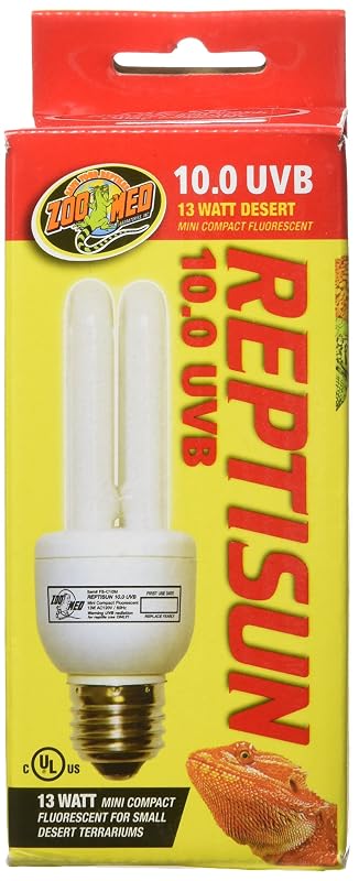 Lâmpada Fluorescente Compacta UVB 10% e UVA 30% ReptiSun Zoo Med 13 W E26