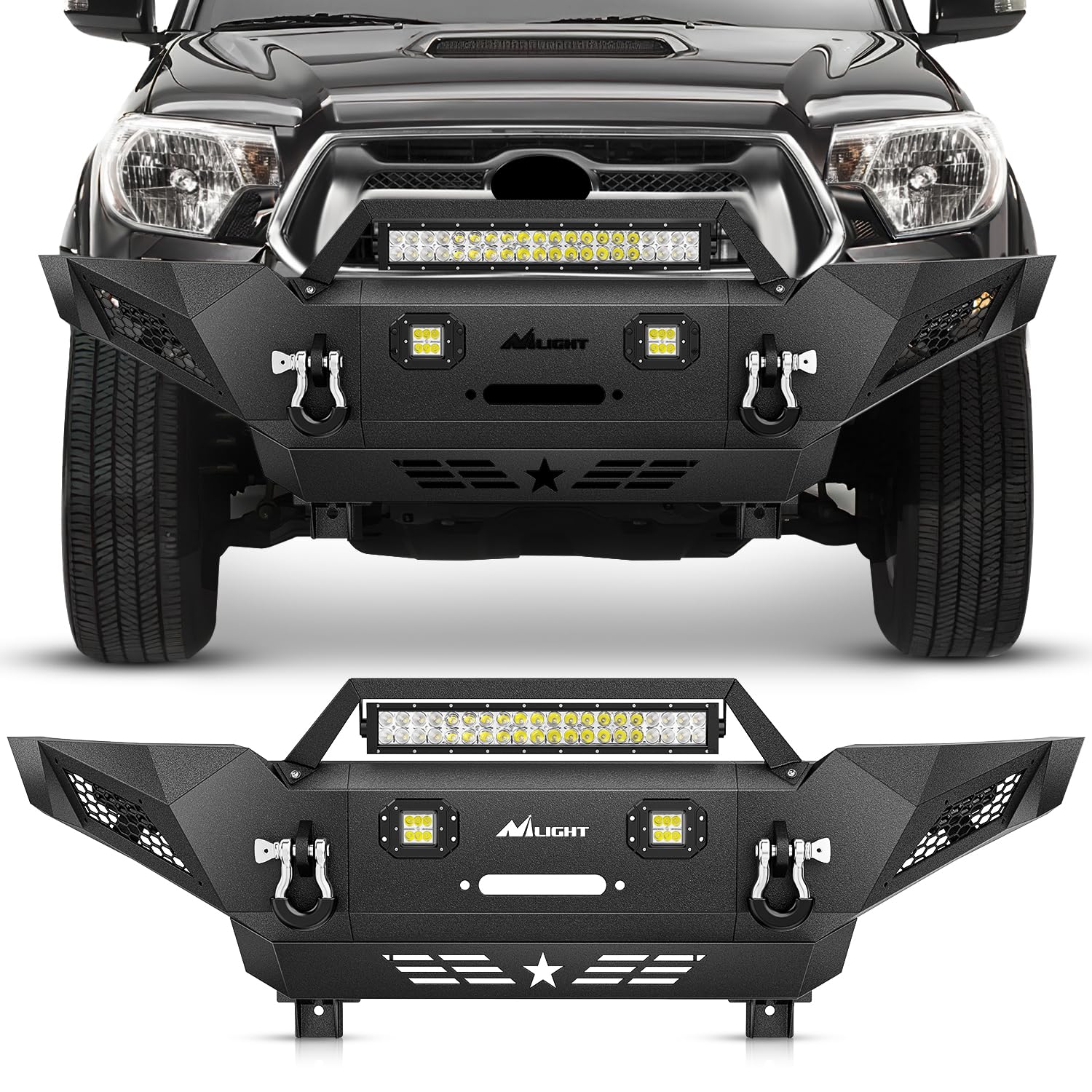 Nilight Front Winch Bumper for Toyota Tacoma 2005-2015