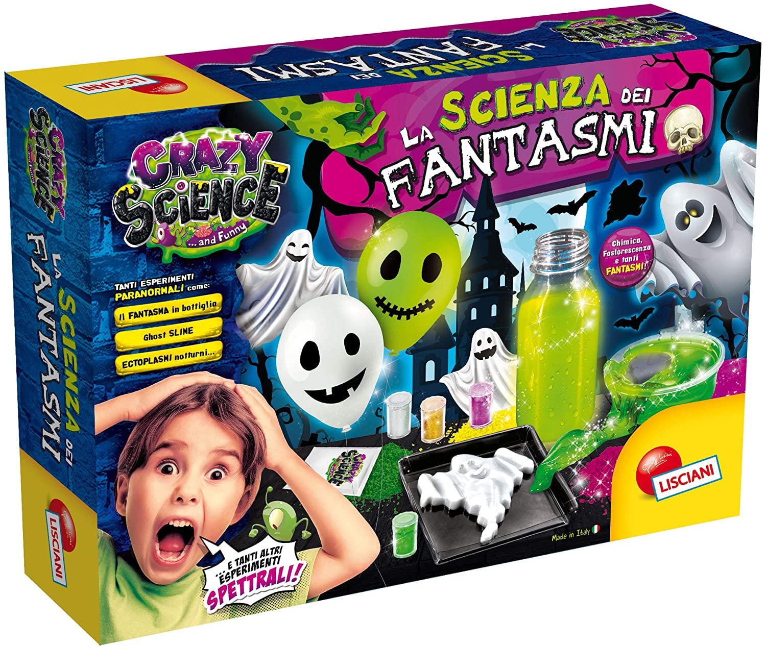 Lisciani Crazy Science – Laboratorio De Ciencias Asquerosas Con Slime, Moco Y Bacterias Para Niños +8 Años