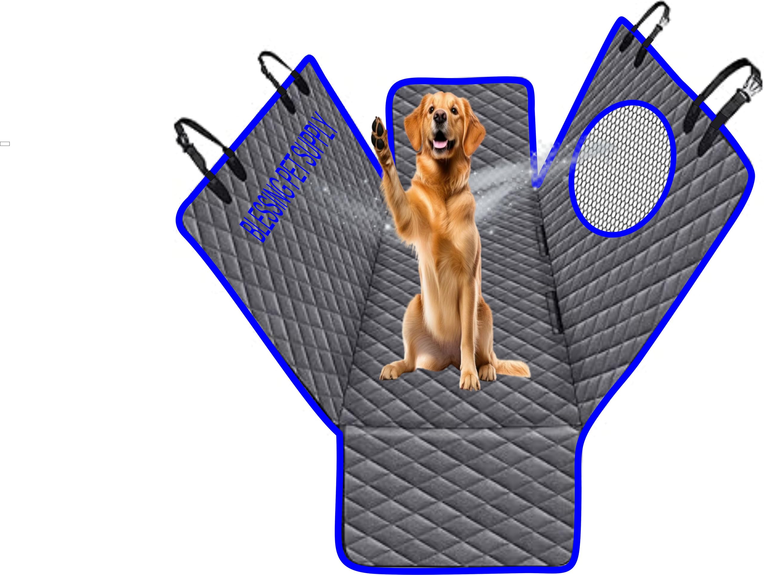 BLESSING PET SUPPLY dog car seat cover (DOG CAR SEAT COVER, mesh blue) (B0D76PZXL1) Amazon Price History, Amazon Price Tracker