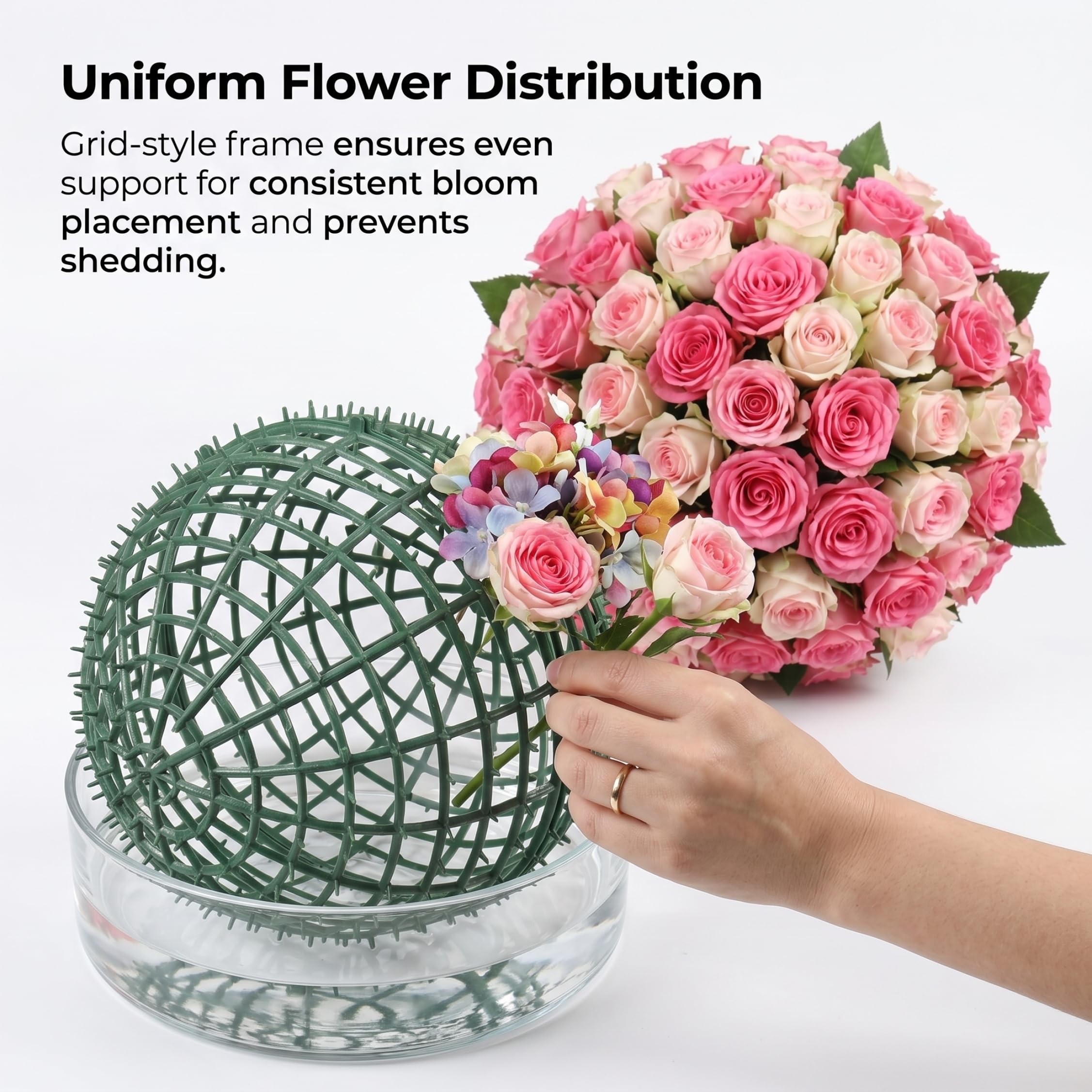 Paquete de 2 Marcos topiarios Resistentes, Formas de plástico para arreglos Florales de Bricolaje, decoración de Eventos de Boda, Modelado de Plantas de jardín, 30 cm / 12 Pulgadas