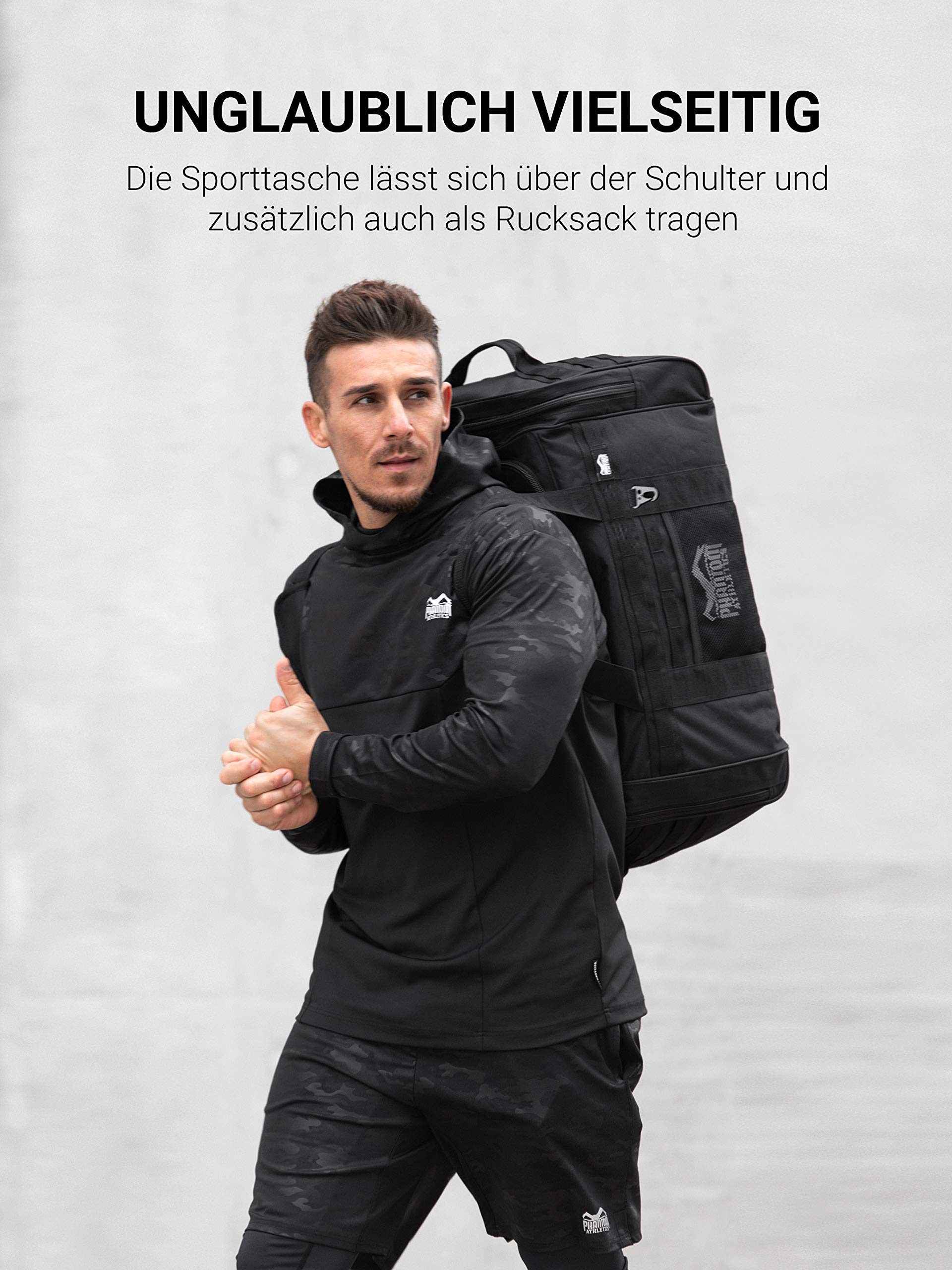 Phantom torba sportowa Tactic | Gym-Bag Fitness Training - 70 litrów, czarny, torba sportowa