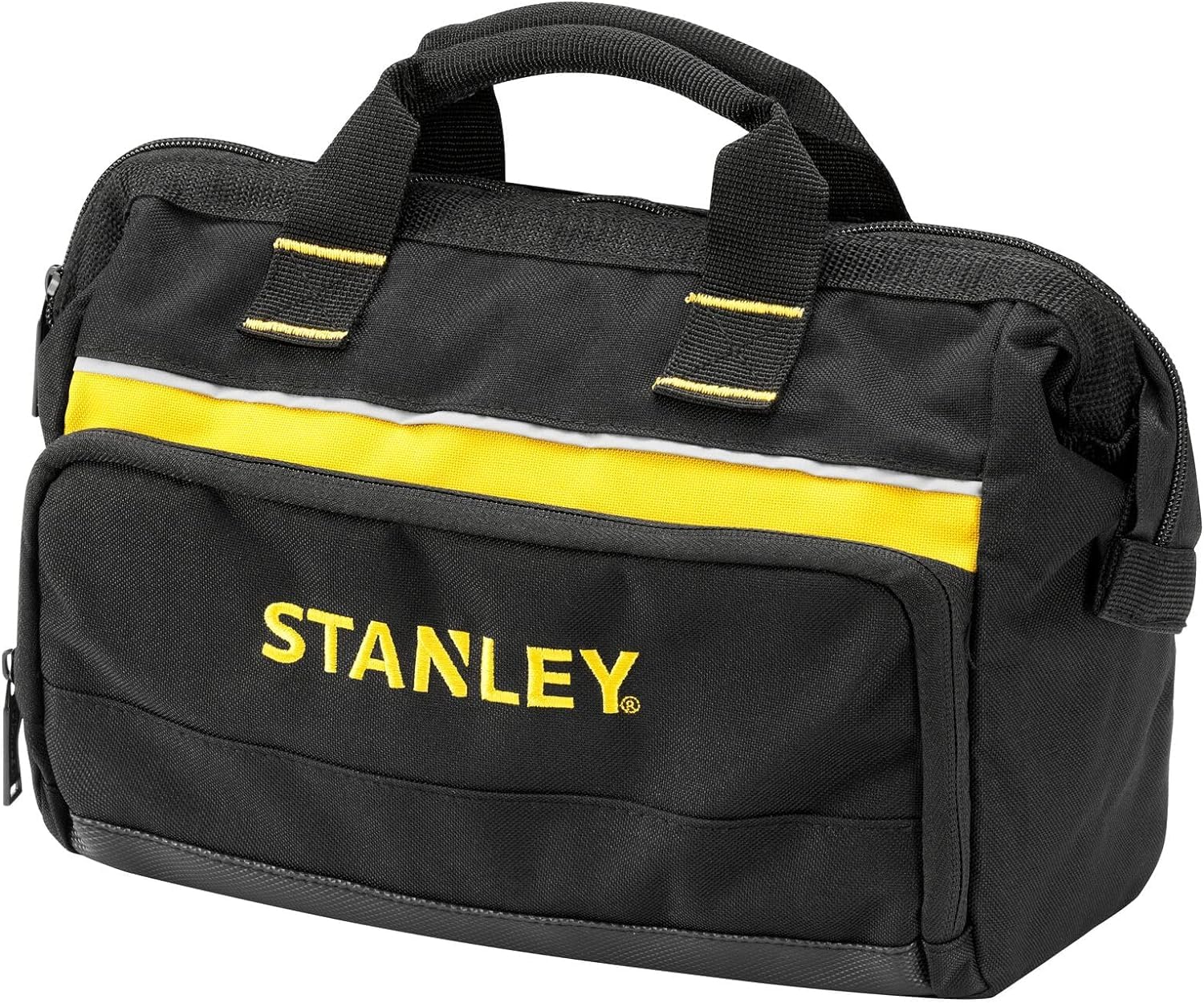 STANLEY FATMAX Sac à Outils Semi-Rigide - Structure Volumineuse & 1-93-330 Sac À Outils En Toile 600 Deniers - 8 Compartiments Intérieurs - Embase Renforcée - Poignée Matelassée
