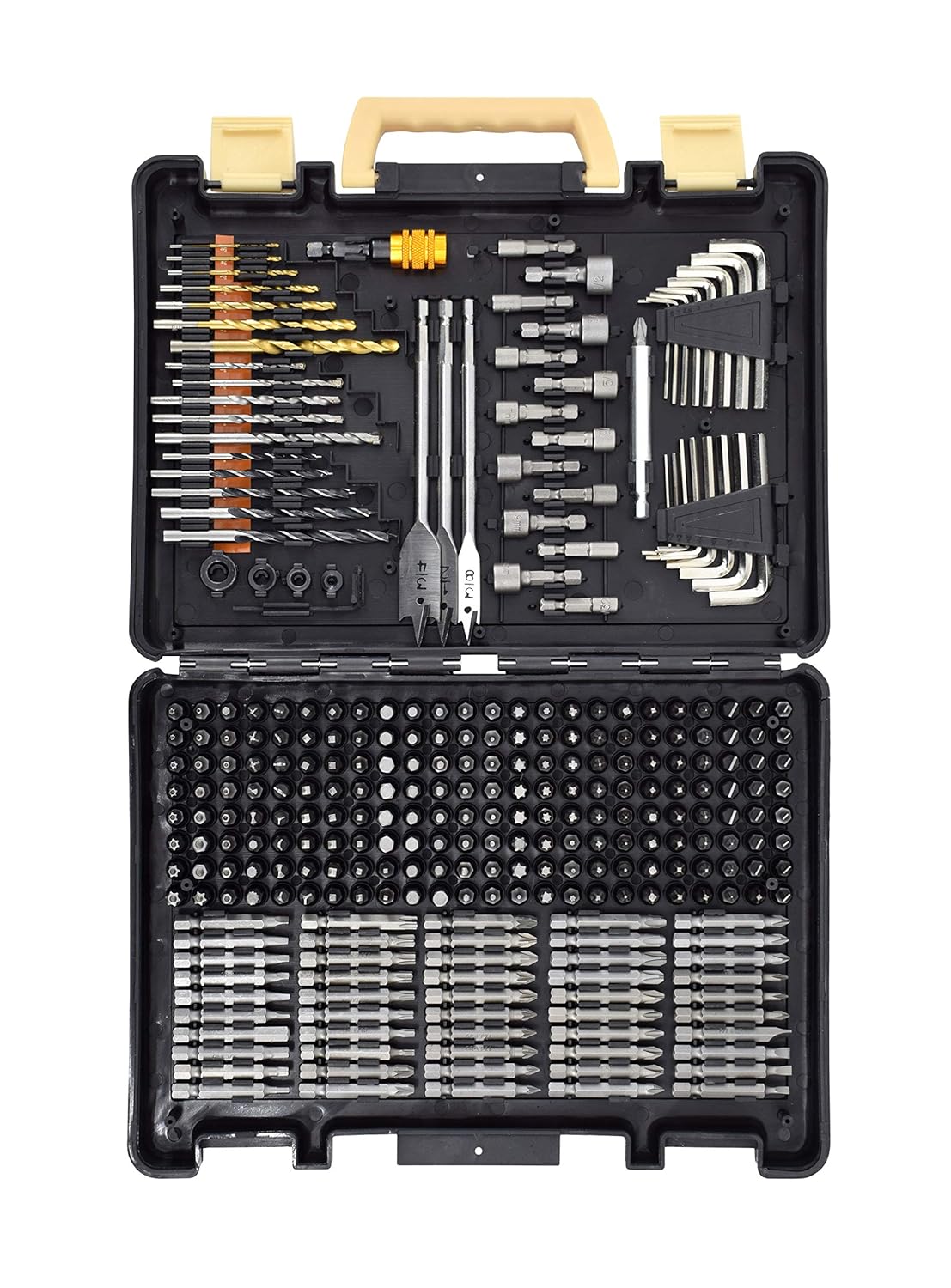 JACKSON PALMER 300 Piece Ultimate Screwdriver & Drill Bit Combination Set - High Grade Carbon Steel, Includes Quick Change Adapter: Tools & Home Improvement