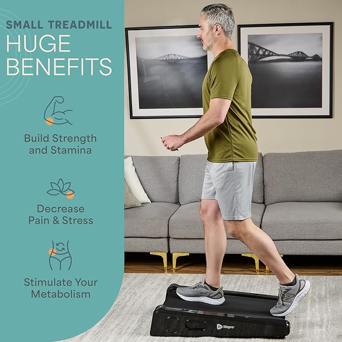 Caminadora Eléctrica Plegable con Inclinación 4.83 km/h Negra miniatura 8