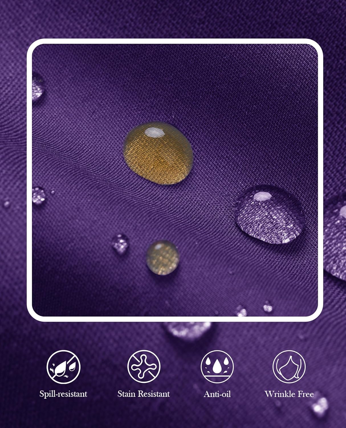 siliteelon Womens Stain Shield Dress Shirts Wrinkle Free Short Sleeve Solid Tops Blouses Button Down Shirts - Image 5