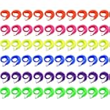 ONEST 60 Pieces Magic Worm Toys Wiggly Twisty Fuzzy Worm Toys Carnival Party Favors, 6 Colors