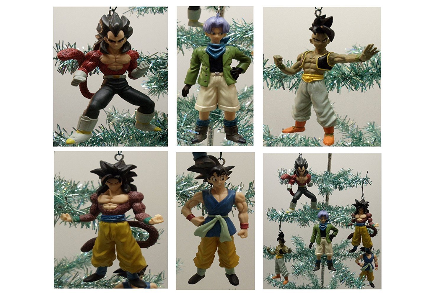 Buy Dragon Ball Z Holiday Christmas Tree Ornament Set Featuring Trunks, Uub, Super Saiyan SS4