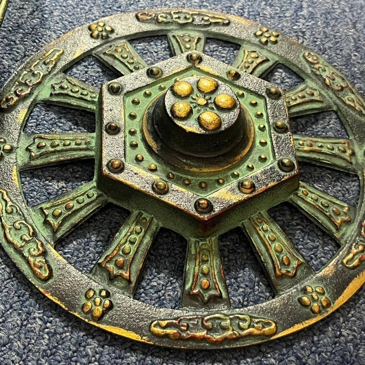 灰皿 鋳物 アンティーク 鋳物 御所車 灰皿 ビンテージ レトロ アンティーク