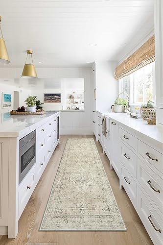 Miniatura 158 de LIVEBOX Alfombra lavable de 2 x 6 pies para baño, tapetes de cocina antideslizantes para entrada de piso, tapete bohemio para puerta delantera